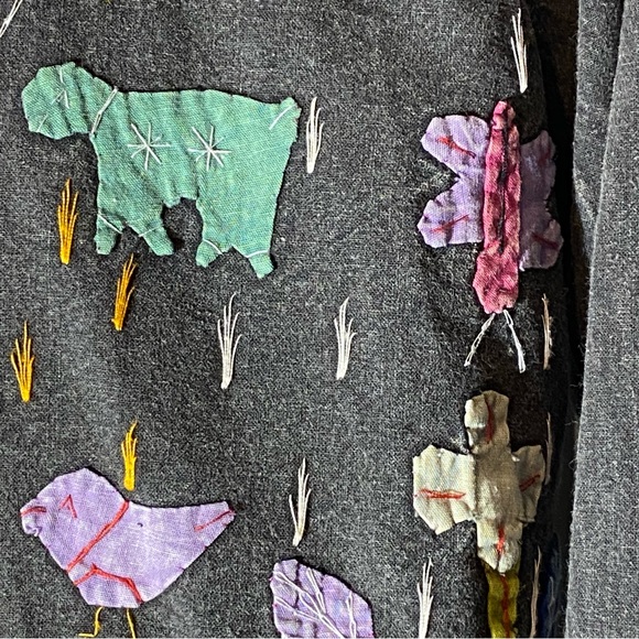 Rare Sacred Threads Medium Vintage Distressed Jacket. Hand stitching. 95. OBO - Picture 6 of 17